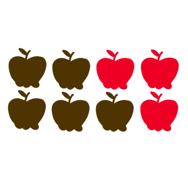 Image of a Icon Array of apples