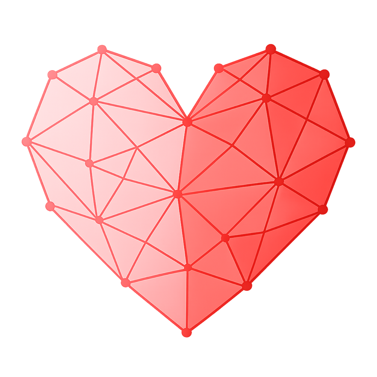 Love Data Week 2026 Low-poly Heart